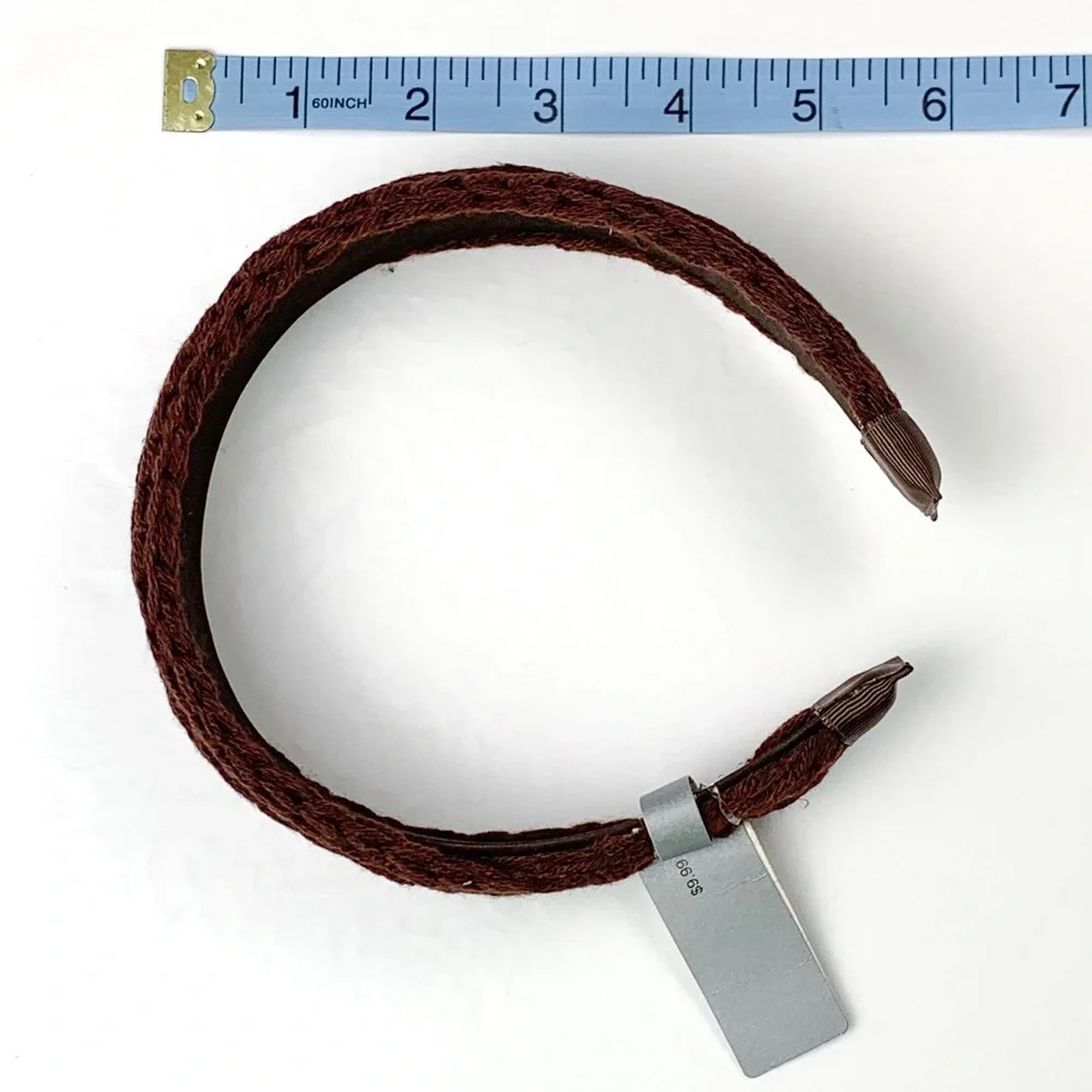 Brown knit headband women’s 2010 Target band covered in knit fabric